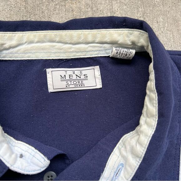 Vintage vertical stripe rugby shirt men’s XL - Picture 3 of 8